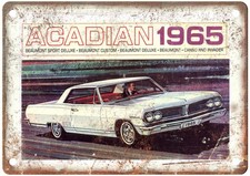 1965 Acadian Vintage Auto Ad Retro Look Metal Sign AN3456 picture
