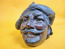Antique Johann Maresch Terracotta Figural Tobacco Humidor Jar Sailor Bust JM 889 picture