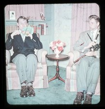 ALAN YOUNG as TWINS Stereolustion by Tommy Thomas - Stereo Realist slide #3530 picture