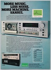 1981 Sansui D-550M Cassette tape Deck Stereo Hi-Fi Vintage Print Ad picture