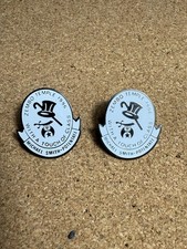Lot of 2 Vintage Zembo Temple 1996 Masonic Pins Michael Smith Potentate picture