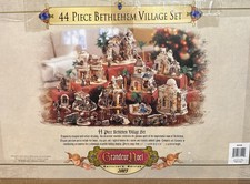 RARE Grandeur Noel 44 Piece Bethlehem Village Nativity Collector's Edition 2003 picture