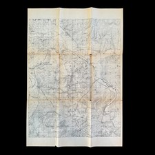 RARE World War I Sedan Operation Western Front AEF Operations Map picture