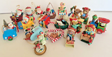 Lot of 18 Vtg Christmas Ornaments 1992  Lustre Fame 1994 High Progress Santa etc picture
