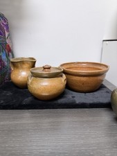 Lot of 3 North Carolina Pottery Pieces picture