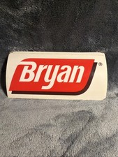 Vintage BRYAN FOODS Decal 6”x3” New Old Stock Ships Free picture
