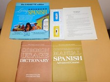 VINTAGE 1968 ADVANCED LIVING SPANISH CASSETTE EDITION LANGUAGE COURSE picture