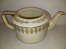 SADLER ENGLAND Porcelain Teapot with 22kt Gold - Marked  Numbered picture