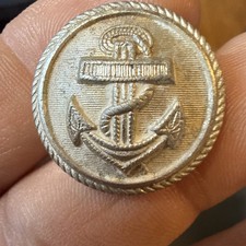 WWII 1938 German Kriegsmarine Officer Button Aluminum RSS Richard Sieper picture