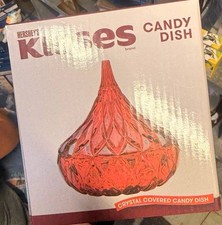 Hershey's Kisses Crystal Covered Candy Dish, Pink Candy & Nuts Theme picture