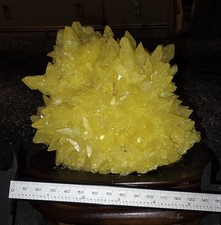 Large Yellow Sulfur Natural Crystal Mineral Specimen 2 lb 13 oz  picture