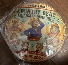 Retro Disney Country Bear Jamboree Circular Wood Sign. ~5x5 picture