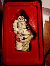 Lenox 2024 Snowman with Lights Annual Christmas Ornament NIB picture