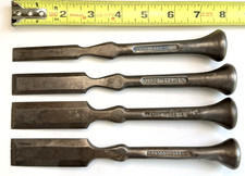 Vintage All Steel Woodworking Chisels DASCO Pat Pending / USED picture