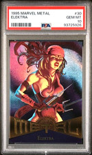Elektra PSA 10 - 1995 Marvel Metal Elektra PSA 10 GEM MINT picture