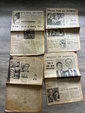 1963 JFK Assassination Newspaper Lot of 4  Los Angeles Herald Examiner Kennedy picture