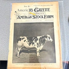 Vintage Aug 17, 1898 Breeder's Gazette Original  picture