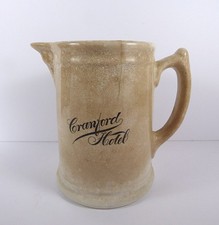1903 CRANFORD HOTEL NJ Ironstone Water Pitcher Royal China Burgess & Co. Trenton picture
