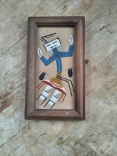 Vintage B Begay Navajo Yei Sand Painting Signed Framed Southwest Art 25cm picture