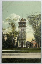 1910c Stockbridge, Massachusetts the children’s chimes colored postcard picture