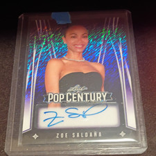 Leaf 2025 Pop Century Zoe Saldana Autograph 1/1 One of One BA-ZS1 picture