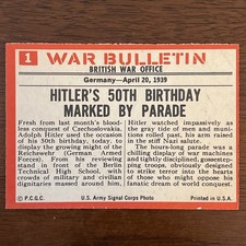 1965 Philadelphia War Bulletin #1 Europe Beware NICE picture