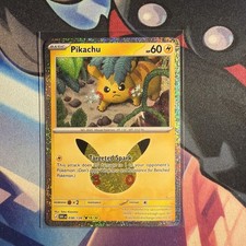 Pikachu 038/128 16/30 Pokémon 30th Celebration Pikachu Rare NM picture