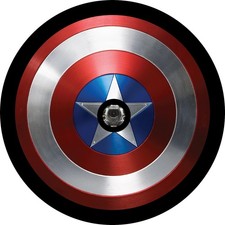 America Captain Shield tire cover with camera hole picture