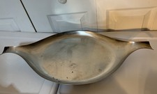 Roberto Sambonet Italy 26.5” Large Sculptural Stainless Tray  Mid-century picture