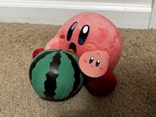 Authentic Kirby Taito Summer Plush With Watermelon NWT picture