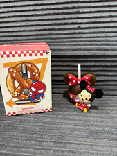 Disney Minnie Mouse Exclusive Mini Plastic Figurine w/ Bow & Chocolate Apple picture