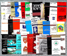 Worldwide Matchbook Cover Lot 30+ Vintage Mixed US Foreign Ads Hotels Bars Banks picture