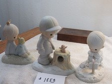 PRECIOUS MOMENTS - BOYS ENJOYING THE DAY   MOVING SALE DISCOUNT picture