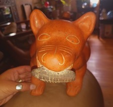 VTG INAH Signed Colima Dog Mexican Pottery Mid-Century Pre Columbian picture
