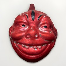Rare Early 1900 Hand Blown Glass Germany Devil Christmas Halloween Ornament picture