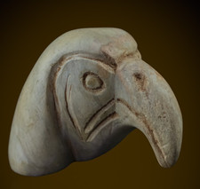 Ancient Egyptian  Thoth amulets Head Amulet Carved Stone Rare Antique Figurine picture