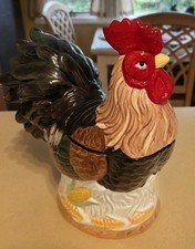 Vintage CKAO Rooster Chicken Cookie Jar Ceramic picture