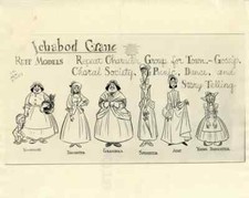Disney:The Legend of Sleepy Hollow:Female Villagers-Original Stat Model Sheet picture