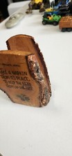 Vintage St. Ignace, Mich Souvenir Napkin Holder From Hand Crafted Wood Sealed picture