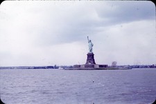 SL39 Slide 1950's  Statue of Liberty NYC New York Harbor 882a picture