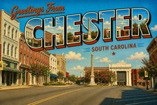 Greetings From Chester, South Carolina MODERN Postcard Large Letter C735 picture