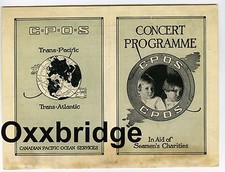 JOHN MULHOLLAND 1921 Magician Program Canadian Pacific Lines Magic Vintage picture