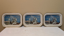 Vintage Expo 67 Souvenir Metal Trays Lot of 4 U.S. Pavilion Montreal Skyline picture