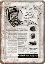 1952 Linhof Vintage Film Camera Advertisement Retro Look Metal Sign C1274 picture