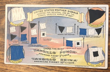 Antique 1887 Tansill's Cigar Trade Card US Weather Signal Service G.H. Buek NY picture