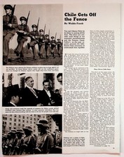 Collier's Magazine Article Print Chile Gets Off The Fence 1940s WWII Era picture