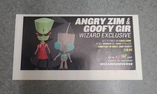 Invader Zim Angry Zim Goofy Gir Action Figures Print Ad 2005 7x3 Great To Frame  picture