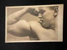 C 1895 Sepia RPPC German Strongman Eugen Sandow 1101C Rotary Biceps Muscle Man picture