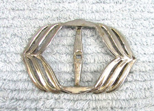 Retro 1980's Silvertone Metal Women's Vintage Belt Buckle picture