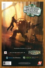 2008 Bioshock Xbox 360 PS3 PC Print Ad/Poster Authentic Official Promo Wall Art picture